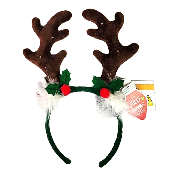 Be jolly light up reindeer headband NWT - Picture 1 of 4
